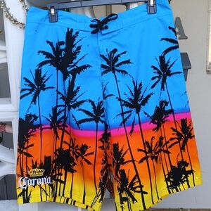 Corona Blue and Orange Men's Shorts XXL